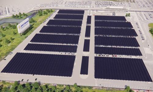 TotalEnergies在纽约JFK机场建造12 MW太阳能车棚