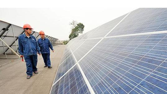 河南沁阳首例分布式光伏发电设备并网发电