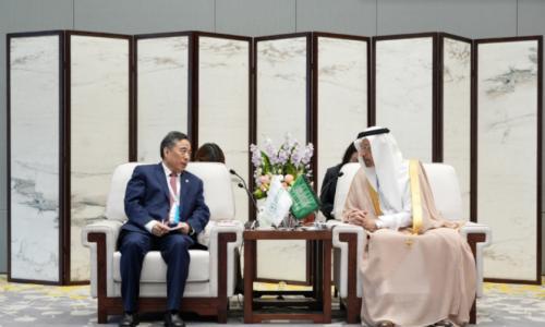 中国能建宋海良会见沙特投资大臣哈立德·法利赫!共同打造全球清洁低碳能源领域合作新典范、新标杆
