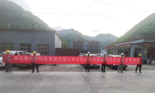 圆满收官!陕西德润康分布式光伏发电项目实现成功并网
