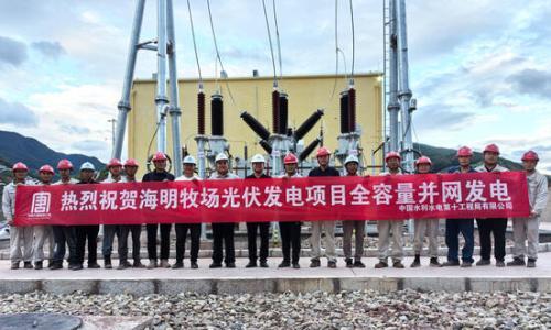 大唐海明牧场60兆瓦光伏发电项目全容量并网发电