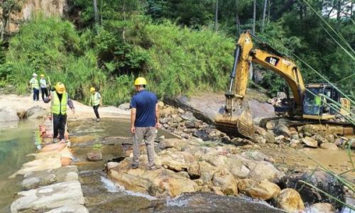 东田抽蓄电站机耕道路工程正式动工