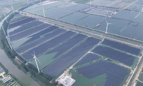盐城国投射阳黄沙港60MW光伏发电项目并网发电