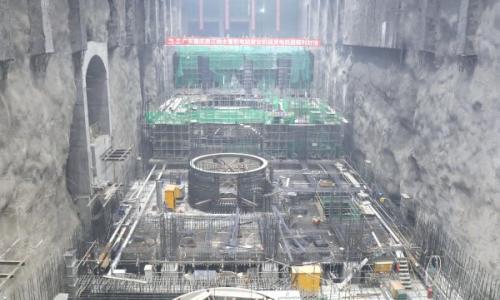 肇庆抽水蓄能电站首台机组混凝土浇筑封顶顺利完成