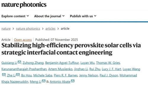 河南大学李萌、德国亥姆霍兹Antonio Abate及东南大学李桂香NP: 通过战略性界面接触工程稳定高效钙钛矿太阳能电池