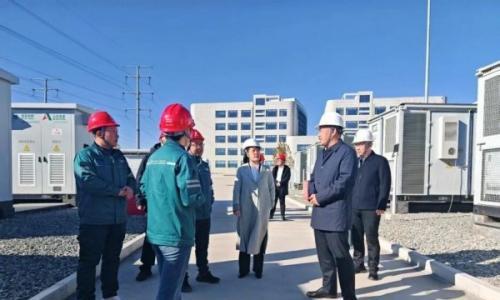 山东高速投资控股集团党委常委、副总经理谭现锋到泽安莱芜独立共享储能项目调研