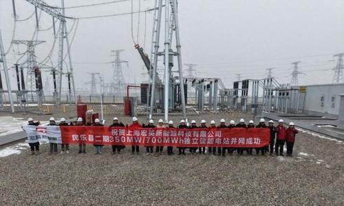 甘肃储能新标杆! 宏英新能源百日建设甘肃最大功率储能电站350MW/700MWh项目成功并网
