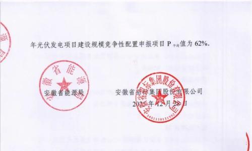 中广核、大唐、特变电工领衔!安徽公示3GW光伏项目指标