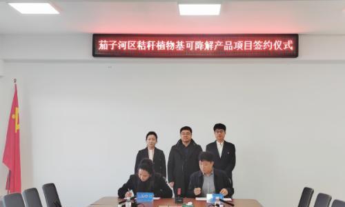 七台河市工信局与茄子河区携手招商 秸秆植物基可降解产品项目成功签约