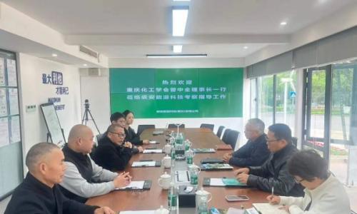 重庆化工学会理事长曾中全一行莅临碳安能源科技考察零碳生物质项目