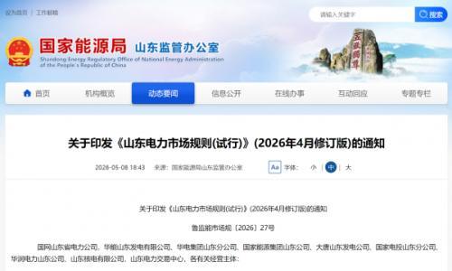 5MW、2小时!山东设定新型储能场站入市门槛