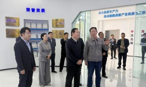 河南省人大常委会党组副书记、副主任孙守刚一行调研中海储能兰考智能制造基地