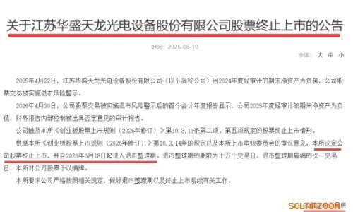 六次易主!无力回天!这一老牌光伏企业即将退市!