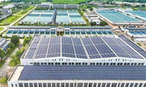 广州水投自来水公司首批光伏项目正式并网发电