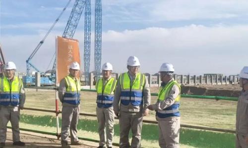 中国化学九建公司党委副书记、总经理乔治铭赴兰州新区生物质绿色甲醇项目调研督导建设工作